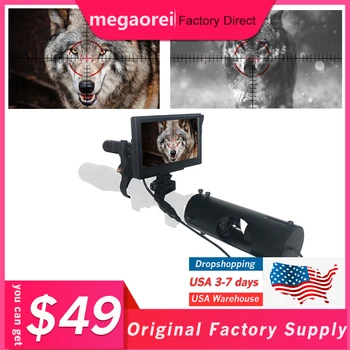 

Megaorei 1 Night Vision Riflescope Hunting Scopes Optics Sight Tactical 850nm Infrared LED Waterproof Night Vision Camer