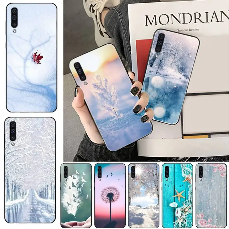 

Landscape Winter Light Snow Phone Case For Samsung galaxy S 7 8 9 10 20 edge A 6 10 20 30 50 51 70 note 10 plus