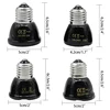 220V Pet Heating Lamp Ceramic Far Infrared Pet Heating Lamp Light Bulb Pet Brooder Chickens Reptile Lamp 25W 50W 75W 100W 4