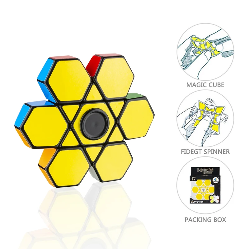 

Fidget Spinner Cube 1x3x3 Sensory Toy Magic Puzzle Cool Mini Gadget for Kids Adult Party Favors Anxiety Relief toys for children