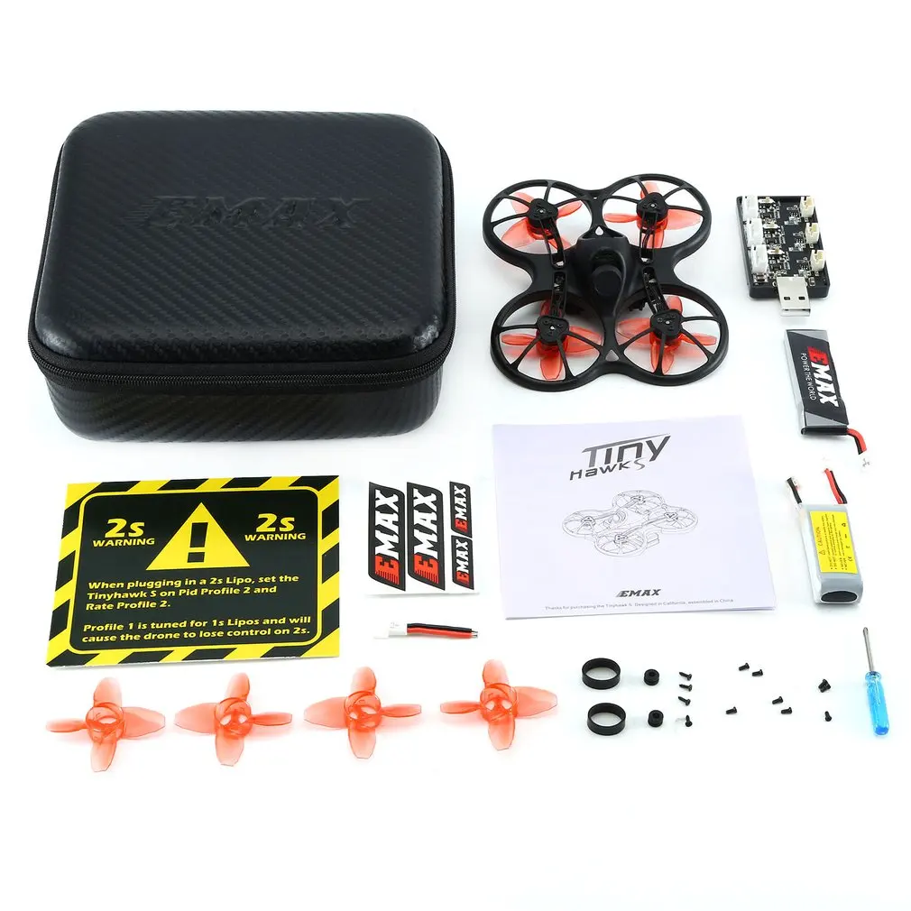 EMAX Tinyhawk S Мини Крытый FPV гоночный Дрон бесколлекторный Дрон 37CH 20 мВт 4 в 1 5A F4 Контроллер полета 600TVL камера RC Дрон