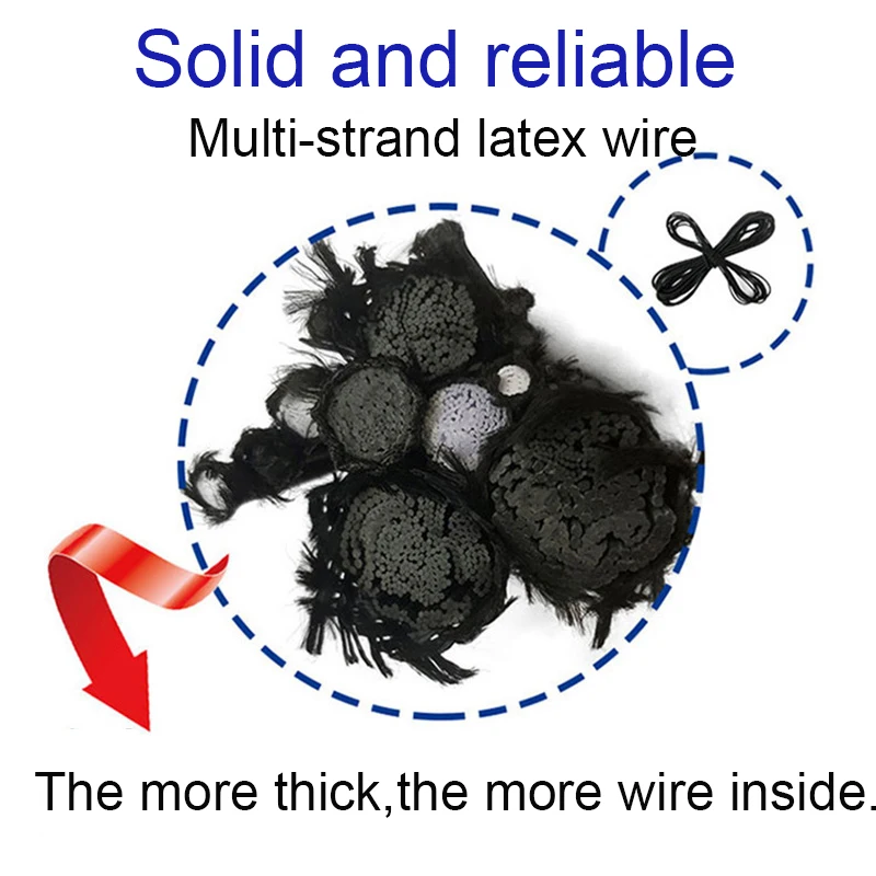Heavy Duty Elastic Bungee Cord Strap Stretch Latex Thread Rope 3mm 5mm 7mm for Attaching to BCD Regulator Octopus Holder