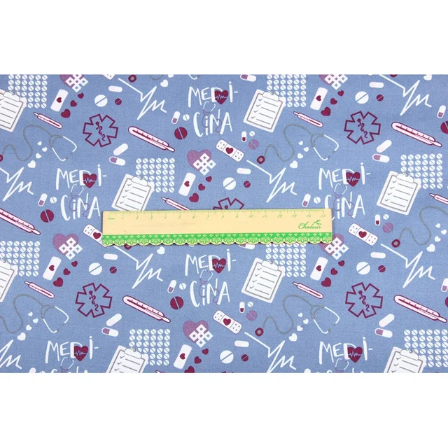 Félmért Vérleti Twill Pure Coult Fick Doktor És Nyomtatás Kézzel Készített Diy Ruhadarab Ruha Cr-1055 - Image 4