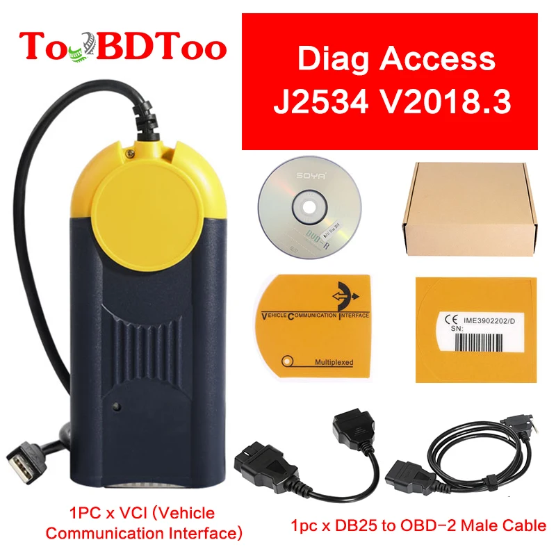 

Diagnostic Tool Multi-Diag Multi Diag Access J2534 V2018.3 Interface OBD2 Device Multidiag Tool Support Multi-Languages