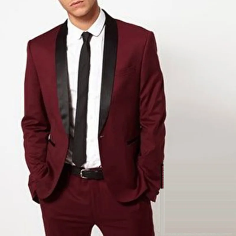 

2019 Morning Fashion Groom men suit Tuxedos New Wedding Groomsman Bridegroom Slim Fit Groomsmen Suits Best Man Suits Jacket+pant