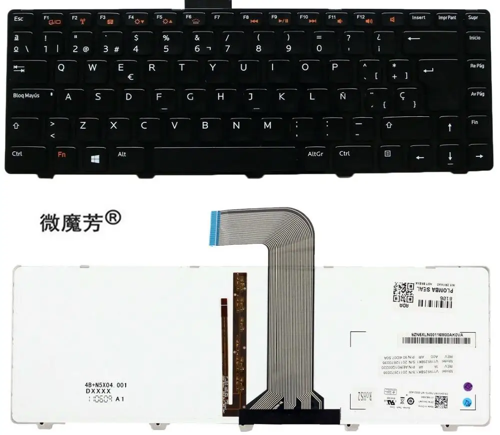 Новая клавиатура с подсветкой для Dell Vostro 3450 3550 3555 3560 14 3460 V3350 V3550 V3450 испанской