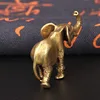 Antique Bronze Minature Elephant Figurines Tea Pet Table Ornament Decorations Solid Copper Animal Crafts Home Decor Living Room ► Photo 2/6