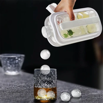 

Ice Ball Maker Water Bottle Ice Cube Mold Kettle Ice Tray Party Cooler Container Home Kitchen Portable