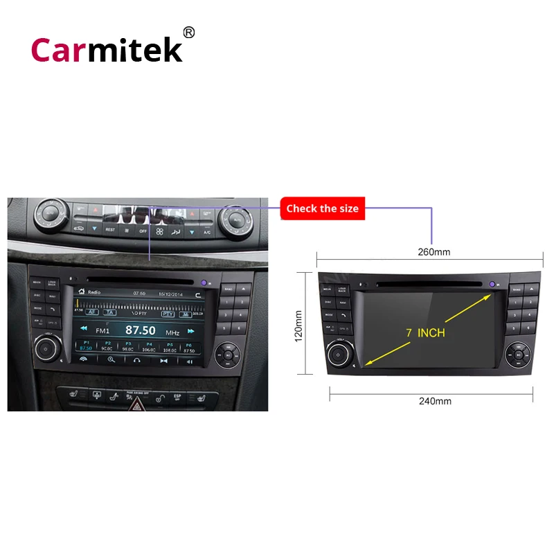 Android 9,0 2din Автомагнитола gps-навигация, dvd-плеер FM AUX для Mercedes Benz W211 W463 CLS W219 Авторадио для CLK W209 gps Navi