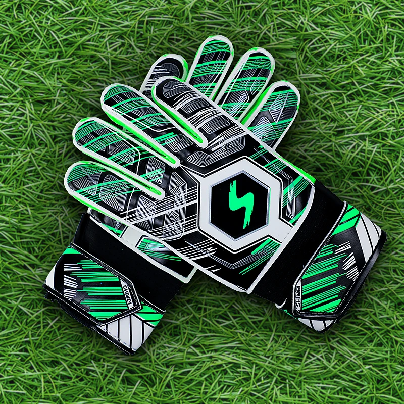 

Gloves Children Adult Football Goalkeeper Latex Non-slip Breathable Protective Wear-resistant Workout Sports Protector