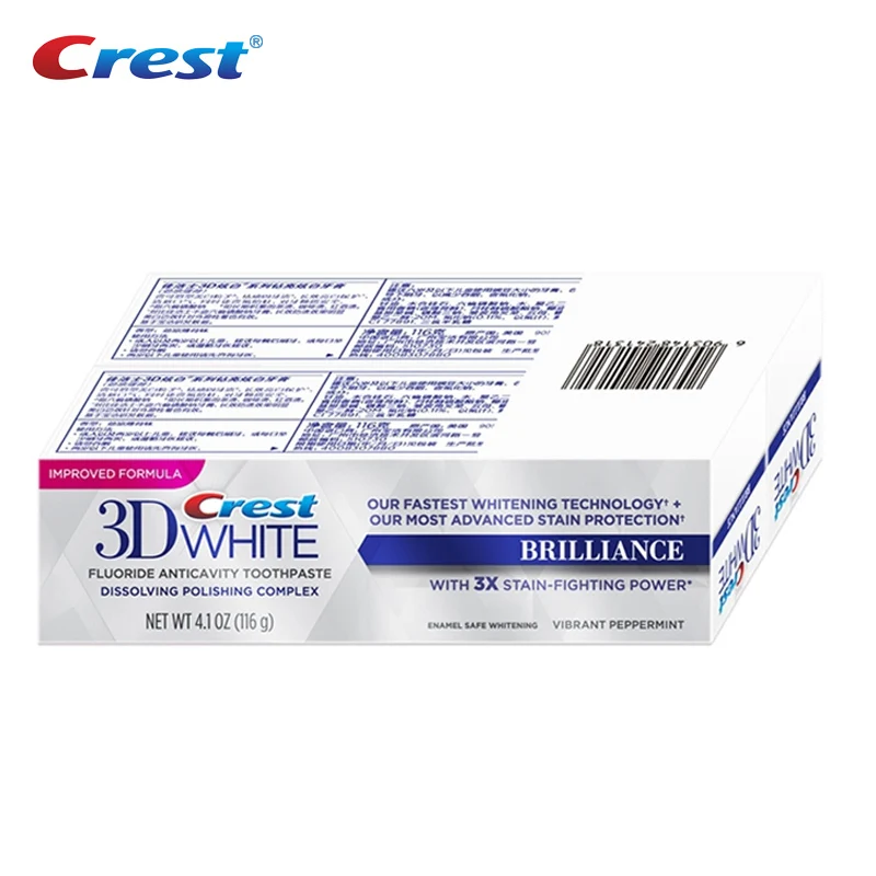 Generic 3d White Crest Brilliance Toothpaste Advanced Fluoride Gum