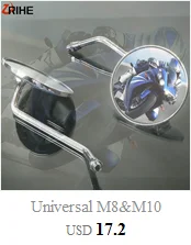 Универсальные аксессуары для мотоциклов Зеркала заднего вида для Kawasaki HONDA KTM BWM Suzuki Triumph DUCATI Yamaha Buell