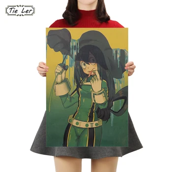 

TIE LER Classic Vintage Art Kraft Paper Poster Retro Cartoon Anime Home Decorative Paintings Wall Sticker Poster 50.5x35cm