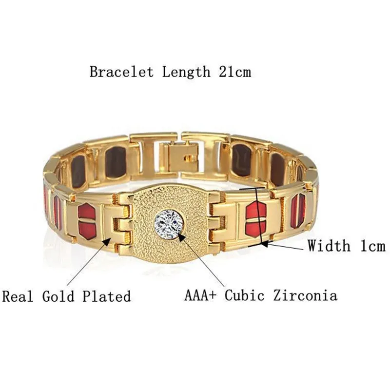 Мужской золотой браслет-цепочка 5/10 мм, хип-хоп ювелирные изделия, золотой толстый Тяжелый медный материал, женский браслет-цепочка - Окраска металла: SL509