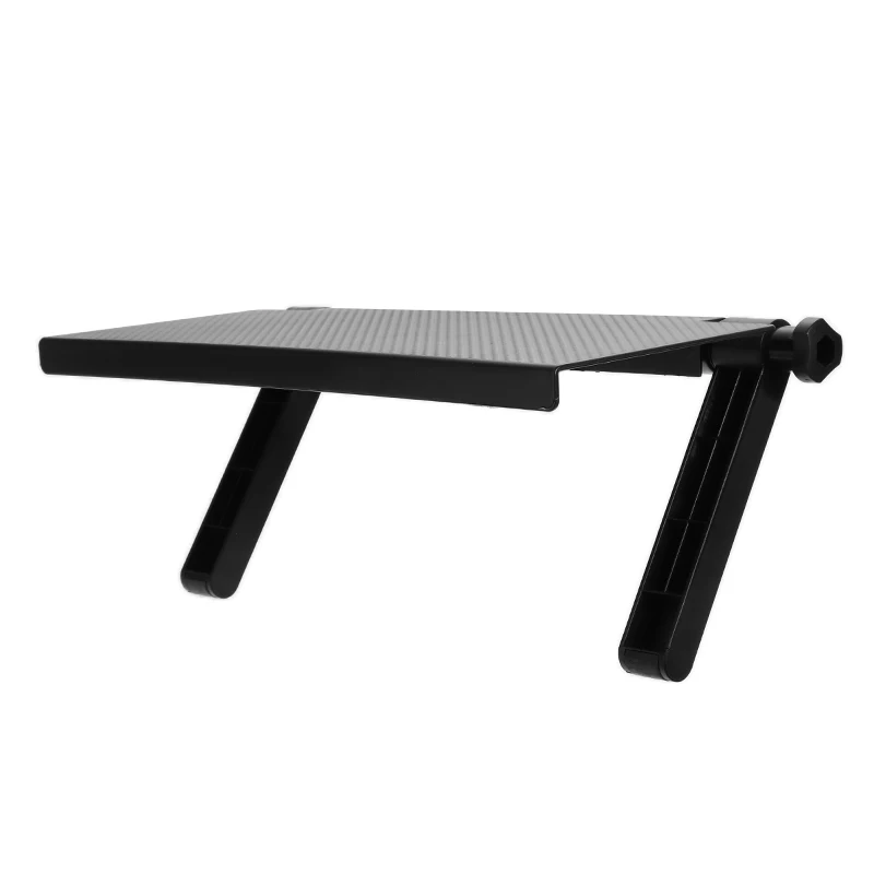 Office Supplies Desktop Screen TV Caddy Screen TOP Shelf Storage Folding Bracket Adjustable Display Shelf Rack Black