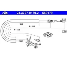 Трос Стояночного Тормоза Ate 24372701792 Ate арт. 24372701792
