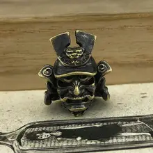 EDC инструменты латунные бусины для ножей латунный самурайский ремешок для шлема шарик Паракорд нож инструмент DIY кулон#188