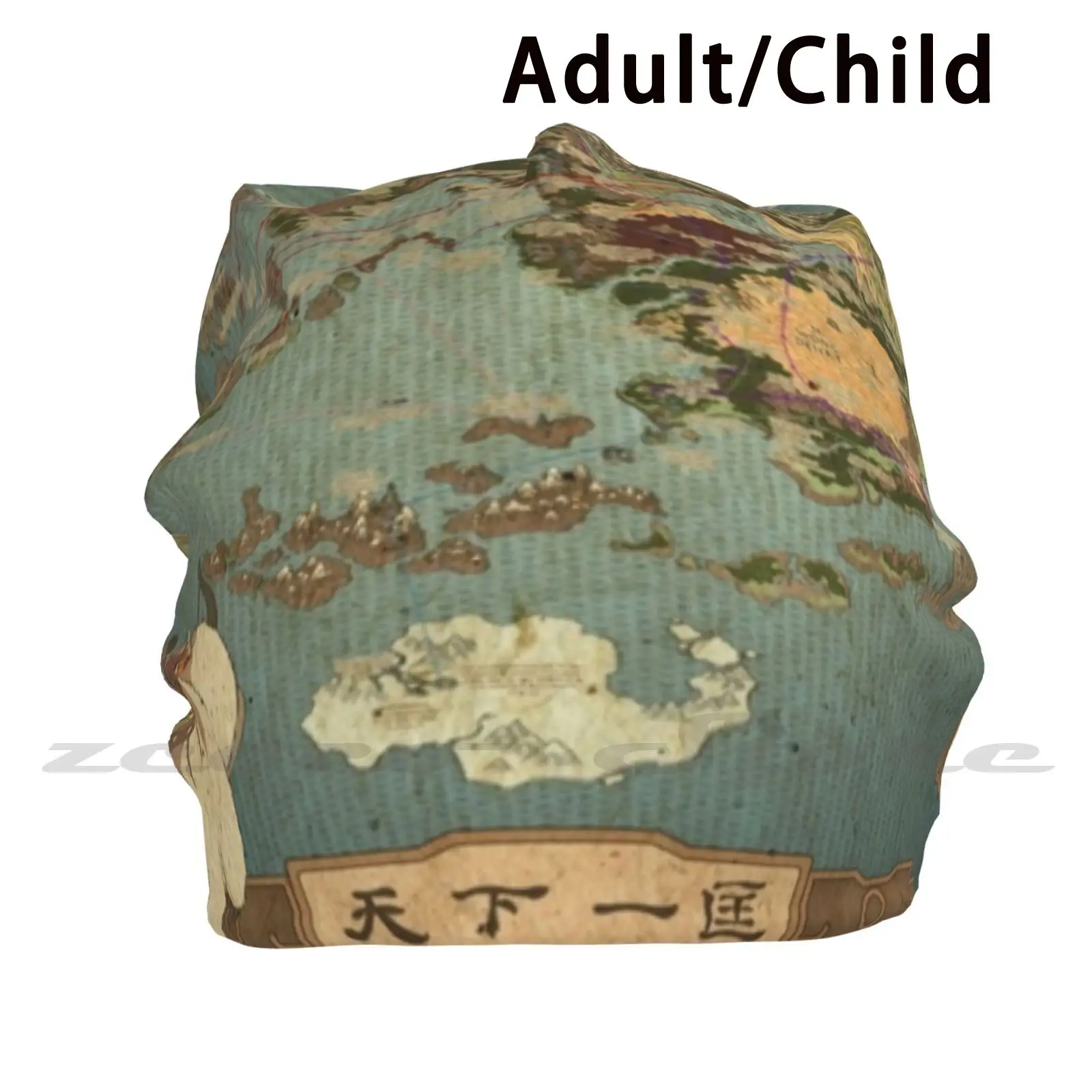 The Last Air Bender Map Knit Hat Hedging Cap Morbida Elasticità Sport All'Aria Aperta Tempo Libero Last Air Bender Mappa Del Mondo Mappe Anime