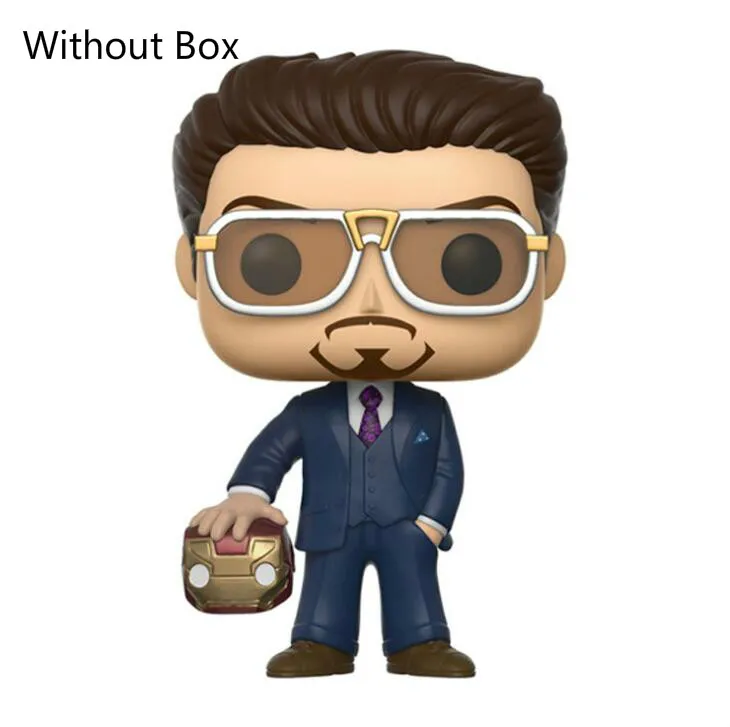 FUNKO POP аниме Marvel Человек-паук Железный человек Тони Старк Коллекционная модель куклы игрушки виниловые фигурки Детские игрушки для детей