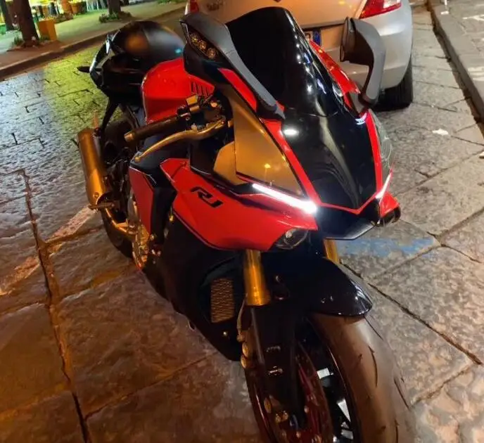4 подарки ABS литья под давлением Полный обтекатели комплект подходит для YAMAHA YZF-R1 15 16 пользовательские Обтекатели красный черный