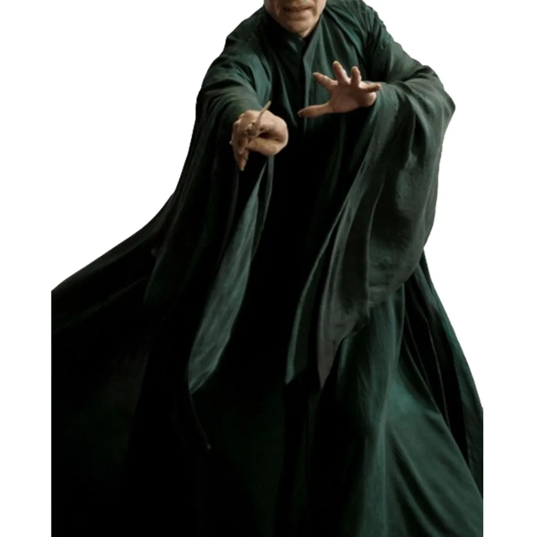 Косплей Костюм лорда Волдеморта из Гарри на заказ для Хэллоуина и Рождества - Цвет: Зеленый