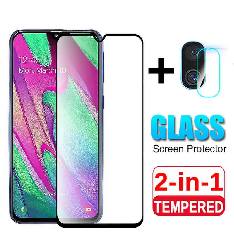 

3D 2Pcs Protective Glass For Samsung Galaxy A40 A70 A10 A50 Camera Glass Protector on the Samsun A 50 A 40 A405 Front Film Armor