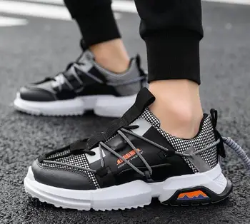 

FIUGGI Casual Shoes Men Breathable Sneakers high quality adults Masculino New Trend Fashion Cheap Lace Up Color matching Zapatil