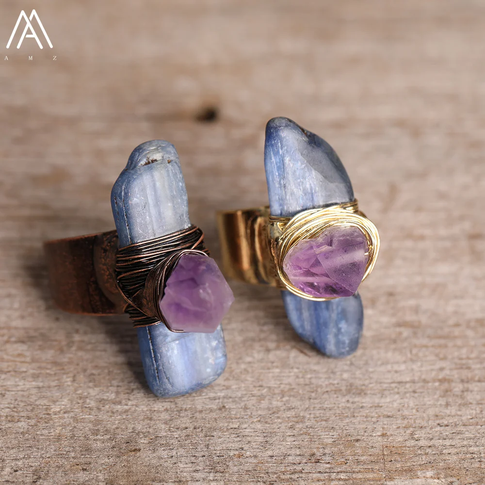 Large Amethyst Geode Cluster Raw Stone Adjustable Ring, Silver or Gold –  Well Done Goods, by Cyberoptix