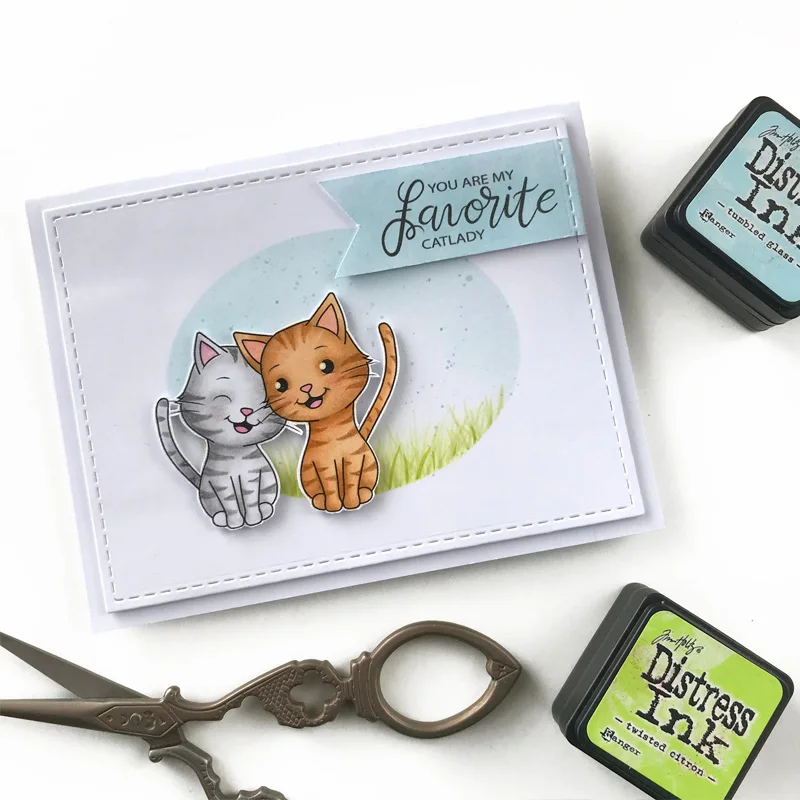 

JCarter Rubber Stamps for Scrapbooking Cute Cats Clear Stamp Silicone Seals Craft Stencil Album Card Make Decoration Sheet 2019