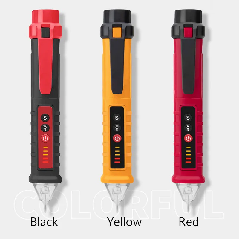 

12-1200V Non-Contact AC Voltage Electric Tester Pen Induction Test Pencil With LED Light Electric Detectors Tester
