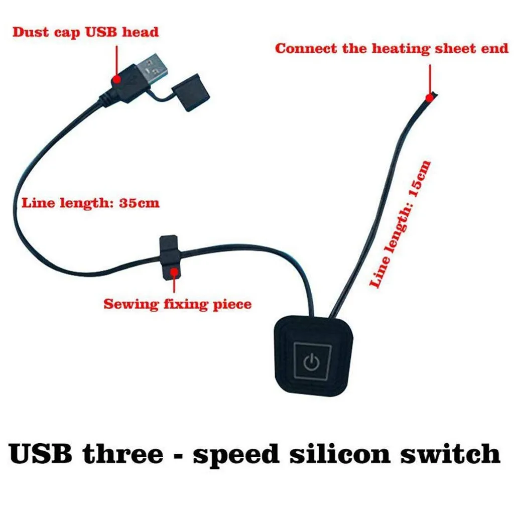 USB водонепроницаемый теплый жилет 3 шестерни регулирования нагрева для лагерь на открытом воздухе уютный теплый жилет ткань