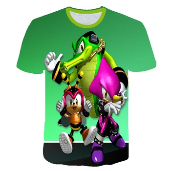 

Summer Cool Cute Sonic the Hedgehog Children Clothes Boys T Shirt T Kid Girl Tops Girls Sweatshirt Mario T-shirt Sonic Tshirt