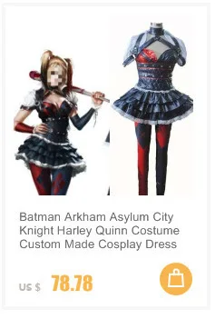Изготовленный На Заказ Бэтмен: лечебница Аркхэм город Харли Куинн косплей костюм для женщин