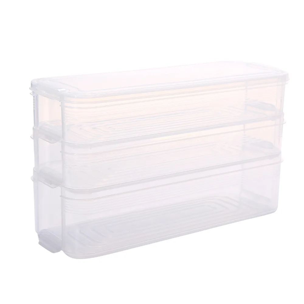 Коробка для хранения холодильник пластиковые прозрачные ящики сортировочные контейнеры с крышкой для кухни холодильник шкаф Органайзер для морозилки