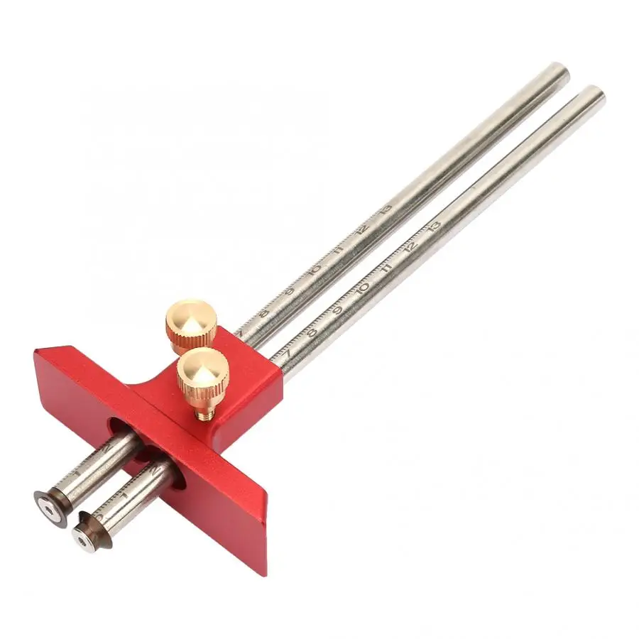 

Angle Ruler Stainless Steel Woodworking Double Head Scriber Ruler Marking Gauge Wood Scribe Tool Carpentry Ferramentas Para