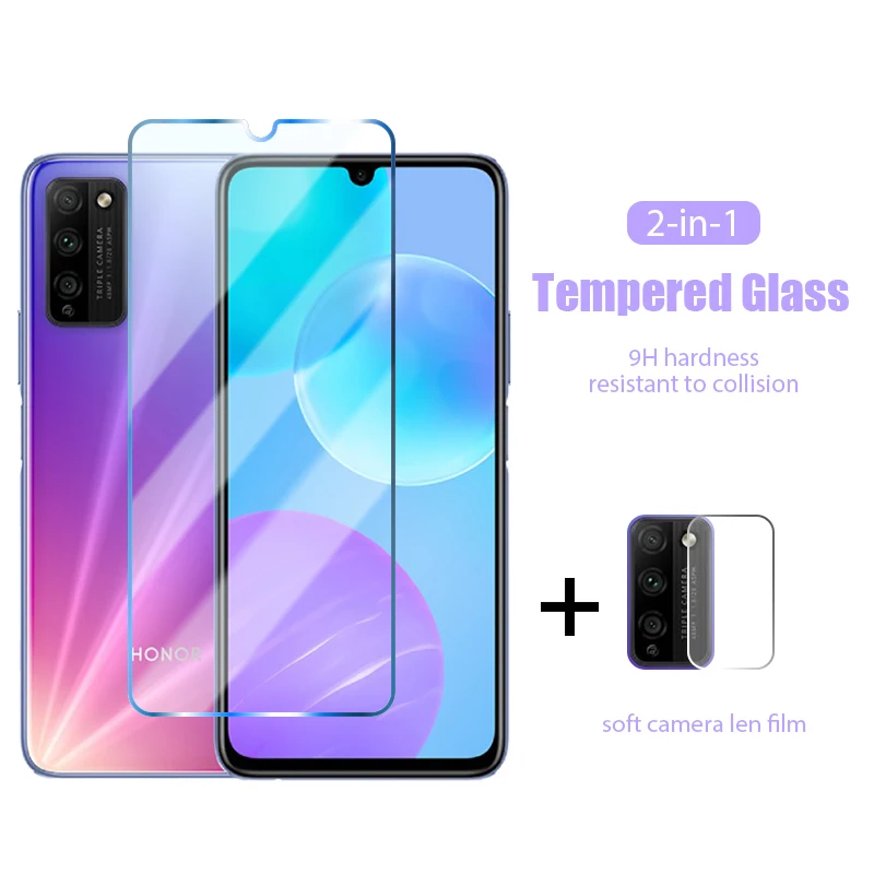 Переднее стекло для телефона 2 в 1 Honor 9A Play 8A 7A Pro 6C 7C 8C 9C Защитная пленка экрана