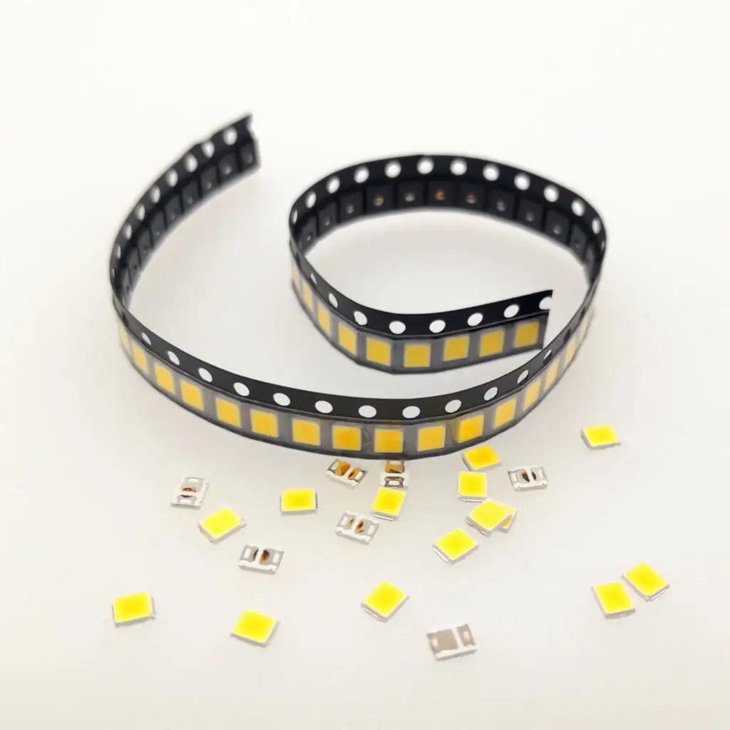 100 шт. SMD СВЕТОДИОДНЫЙ 2835 белый Чип 0 5 Вт 3 в мА 50 55 лм сверхъяркий SMT поверхностное