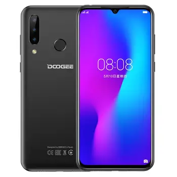 

DOOGEE N20 4G 64GB 6.3inch Waterdrop Screen 3 Back Camera Android 9.0 Pie Octa Core Fingerprint ID 4350mAh 4G LTE Smartphone