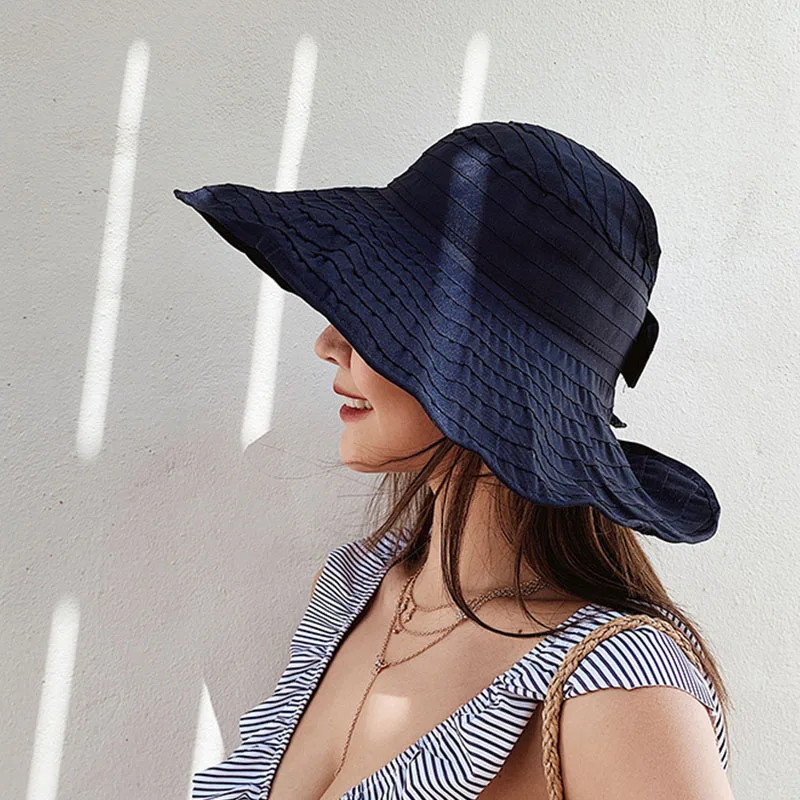 Women Summer Foldable Anti UV Sun Hat 