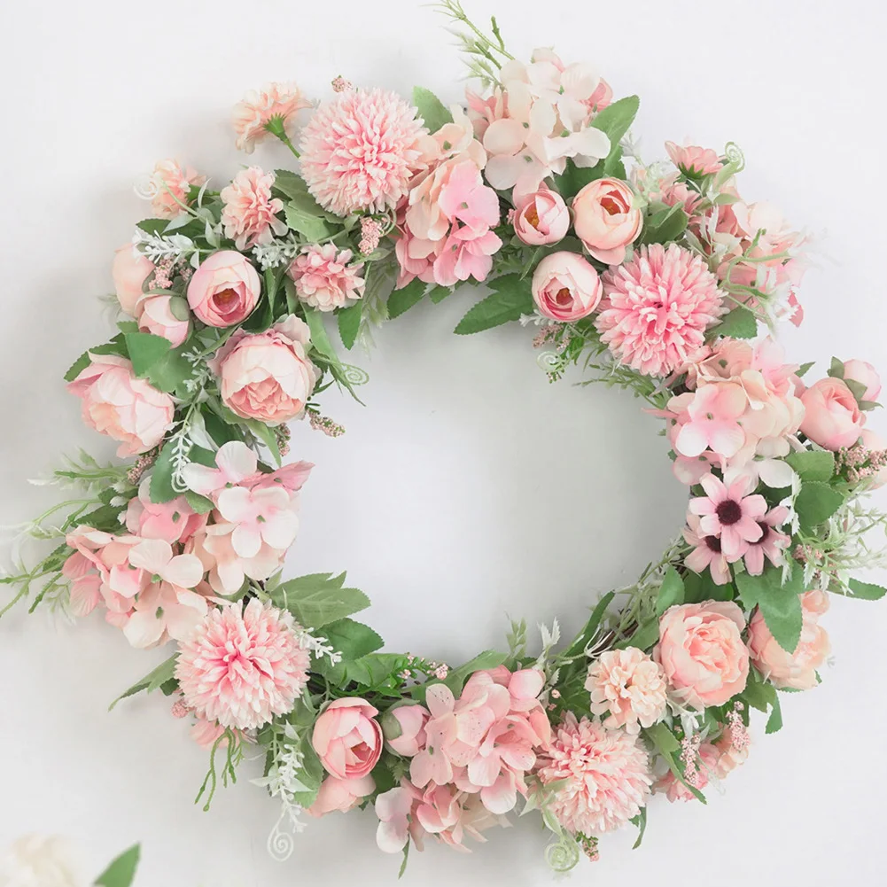 Венок из искусственных цветов Гирлянда для двери DIY Свадебная вечеринка подвесной домашний Декор стены украшение дома Свадебные аксессуары