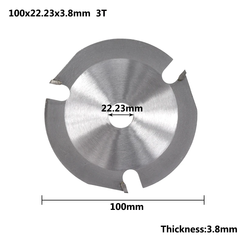 Куги 75/100/115/150/180/230 мм пильный диск для угловая шлифовальная машина твердосплавный режущий диск для дерева Многофункциональный пильного диска - Цвет: 100x3.8x22.23x3t