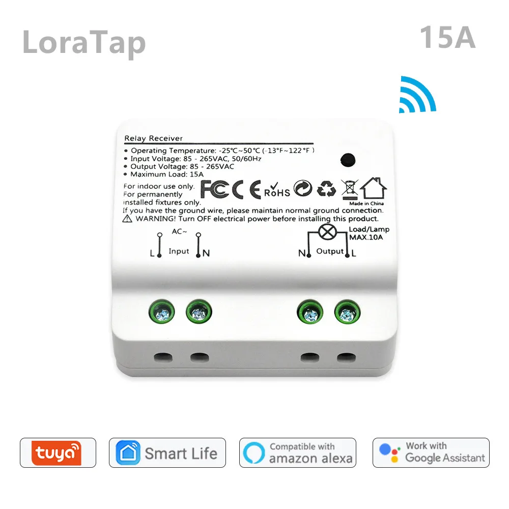 Tuya Smart Life Wifi Switch Module Breaker 15A Google Home Alexa Echo Voice Control App Timer Telecomando Light Pump Diy