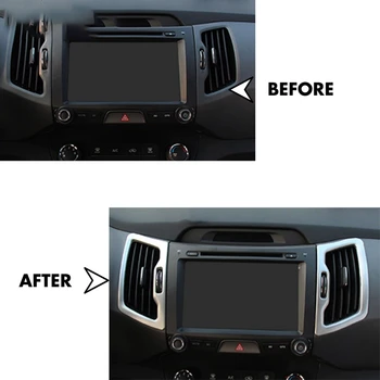 

Interior Air Vent Outlet Bezel Molding Garnish Cover for KIA Sportage KX5 Accessories Car Styling 2011-2015