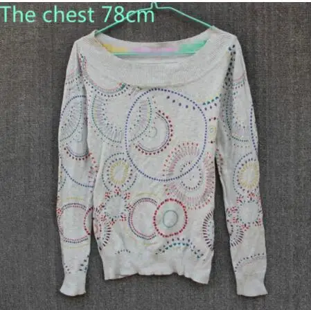 Серебристый DESIGUAL испанские весенние и осенние тонкие средние и длинные вязаные свитера xs-xxl - Цвет: Серебристый