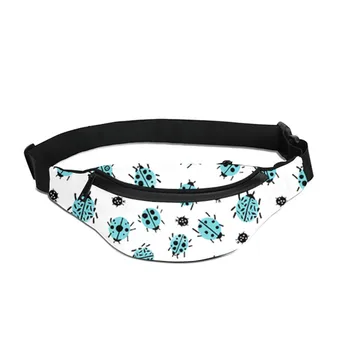 

Fashion Waist Pack Women 3D Cute Colorful Ladybug Print Sac Femme Belt Pouch Man Bags Bolso De Cintura Fanny Pack Drop Shipping