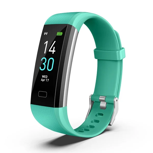 Умный браслет 5 цветов экран с 4 Носимых Смарт фитнес трекер Bluetooth Спорт Водонепроницаемый S5 цветной экран умный пульс - Цвет: Зеленый
