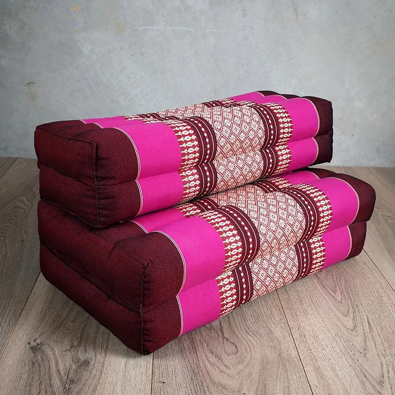 Складная Подушка для медитации, Kapok наполнители Zafu Zabuton, тайская подушка для сидения для детей и взрослых-чтение, Йога, сидение