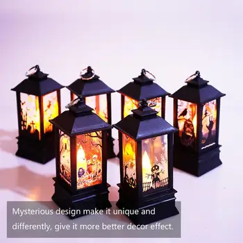 

3pcs Halloween Decoration Witch Ghost Pumpkin Candle Lamp for Home