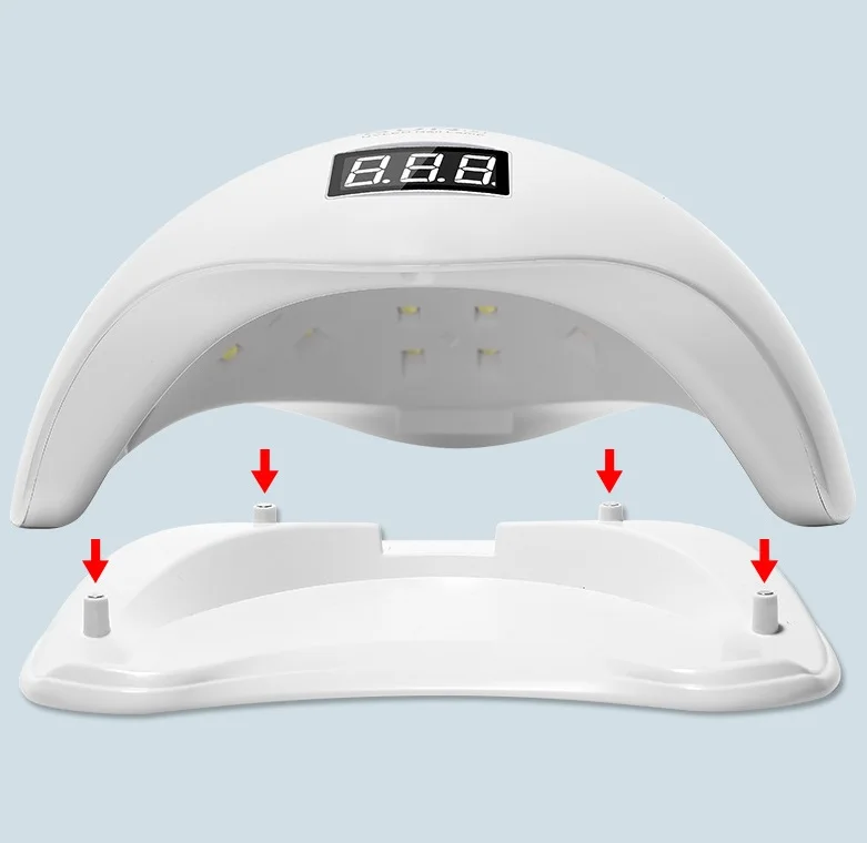 SUN UV SUN5 Plus/SUN 5 48 Вт двойная УФ светодиодная лампа с двумя руками Сушилка для ногтей для всех типов гель 24 светодиода УФ лампа для ногтей Таймер ЖК-дисплей