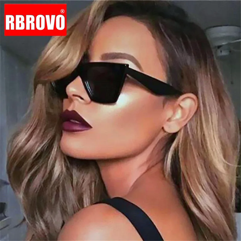 Новинка 2019 квадратные солнцезащитные очки RBROVO женские роскошные карамельных